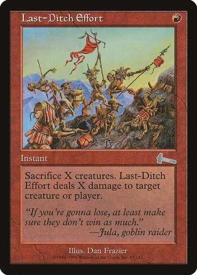 Last-Ditch Effort (Urza's Legacy) Medium Play