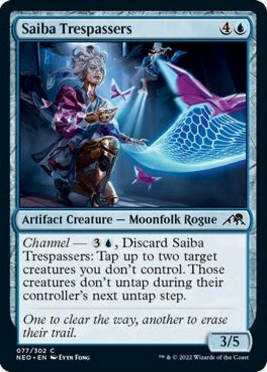 Saiba trespassers (Kamigawa: Neon Dynasty) Light Play Foil