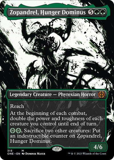 Zopandrel, Hunger Dominus (Showcase) (Phyrexia: All Will Be One) Near Mint Foil