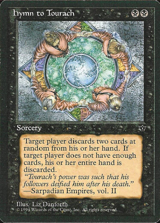 Hymn to Tourach (Danforth) (Fallen Empires) Light Play