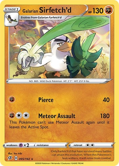 Galarian Sirfetch'd (SWSH02: Rebel Clash) Light Play Holofoil