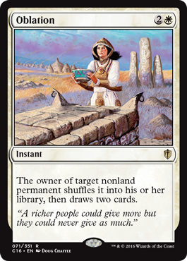 Oblation (Commander 2016 Edition) Light Play