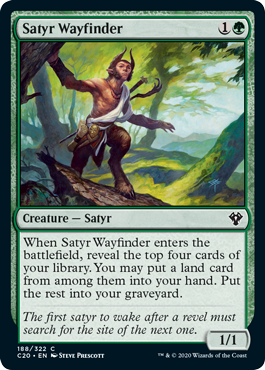 Satyr Wayfinder (Commander 2020 Ikoria) Light Play