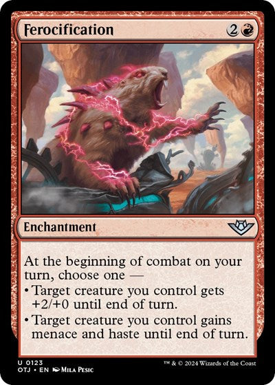 Ferocification (Outlaws of Thunder Junction) Light Play Foil
