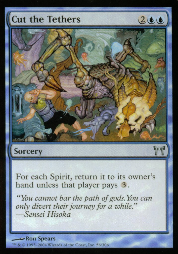 Cut the Tethers (Champions of Kamigawa) Light Play