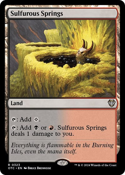 Sulfurous Springs (Commander: Outlaws of Thunder Junction) Light Play