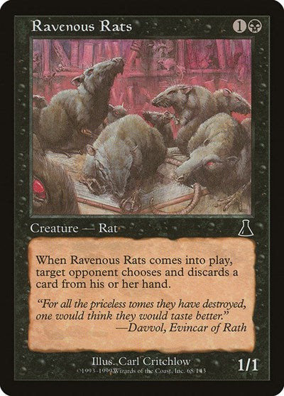 Ravenous Rats (Urza's Destiny) Light Play