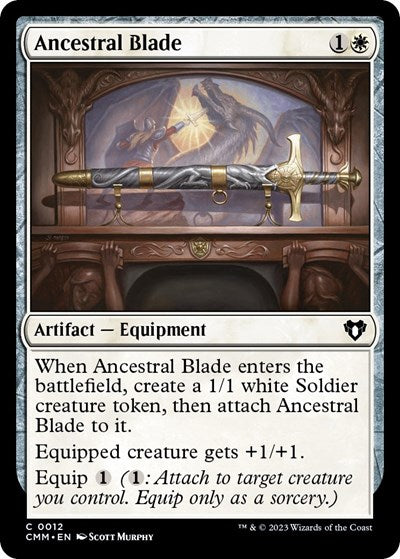 Ancestral Blade (Commander Masters) Light Play