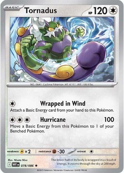 Tornadus (SV: White Flare) Light Play Holofoil