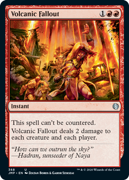 Volcanic Fallout (Jumpstart) Light Play