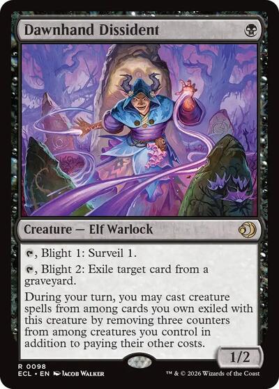 Dawnhand Dissident (Lorwyn Eclipsed) Light Play Foil