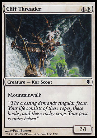 Cliff Threader (Zendikar) Light Play
