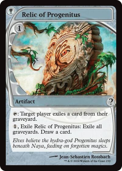 Relic of Progenitus (Future Sight) (Mystery Booster 2) Light Play