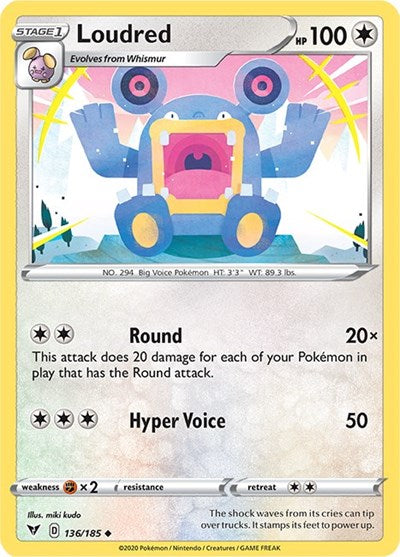 Loudred (SWSH04: Vivid Voltage) Light Play