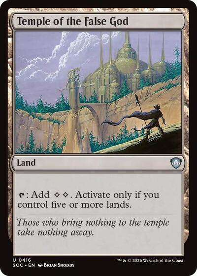 Temple of the False God (Commander: Secrets of Strixhaven) Light Play