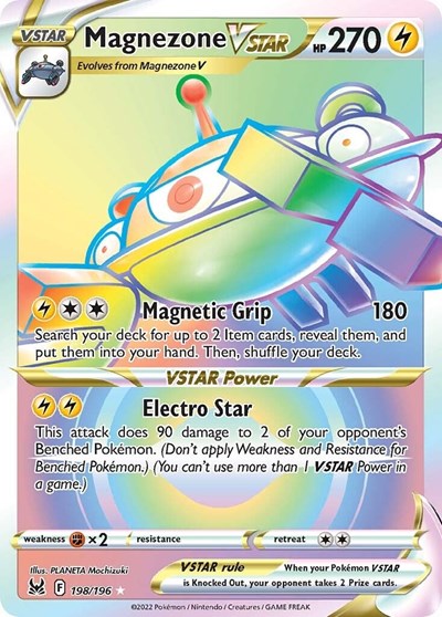 Magnezone VSTAR (Secret) (SWSH11: Lost Origin) Light Play Holofoil