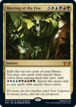Meeting of the Five (Streets of New Capenna) Light Play Foil
