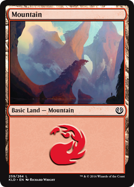 Mountain (259) (Kaladesh) Light Play