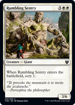 Rumbling Sentry (Theros Beyond Death) Light Play