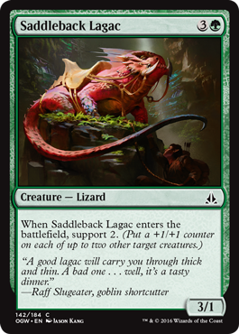 Saddleback Lagac (Oath of the Gatewatch) Light Play Foil