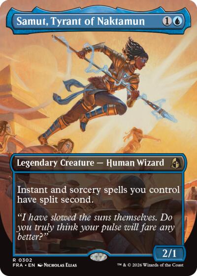 Samut, Tyrant of Naktamun (Borderless) (Reality Fracture) Near Mint Foil