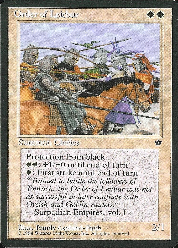 Order of Leitbur (Asplund-Faith) (Fallen Empires) Light Play