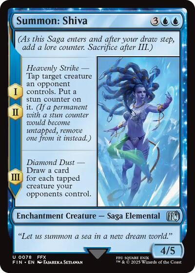 Summon: Shiva (Universes Beyond: FINAL FANTASY) Light Play Foil
