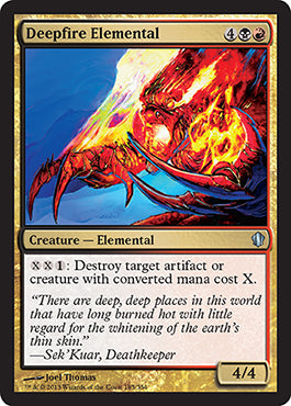 Deepfire Elemental (Commander 2013 Edition) Light Play