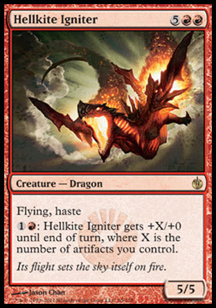 Hellkite Igniter (Mirrodin Besieged) Light Play