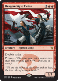 Dragon-Style Twins (Khans of Tarkir) Light Play