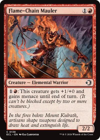 Flame-Chain Mauler (Lorwyn Eclipsed) Light Play