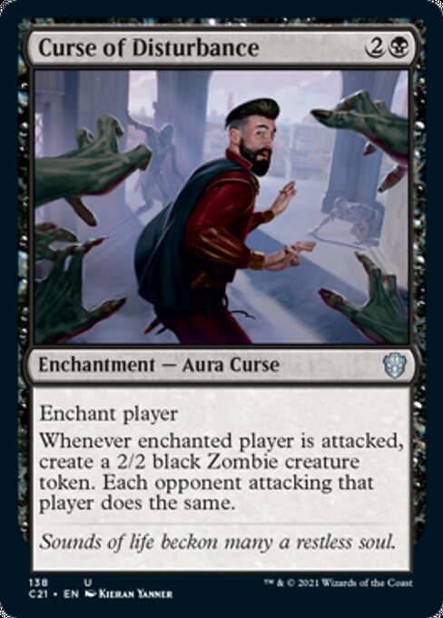 Curse of Disturbance (Commander 2021 Strixhaven) Light Play