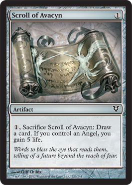 Scroll of Avacyn (Avacyn Restored) Light Play