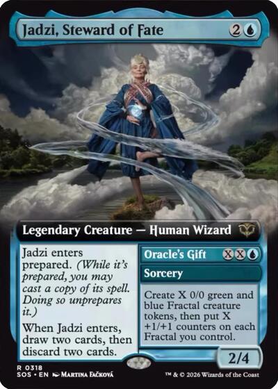 Jadzi, Steward of Fate (Extended Art) (Secrets of Strixhaven) Light Play