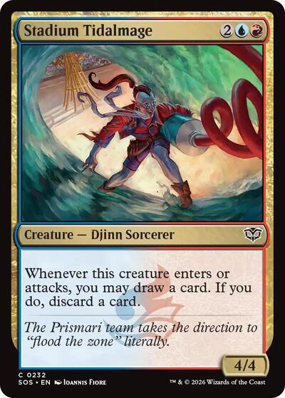 Stadium Tidalmage (Secrets of Strixhaven) Light Play Foil