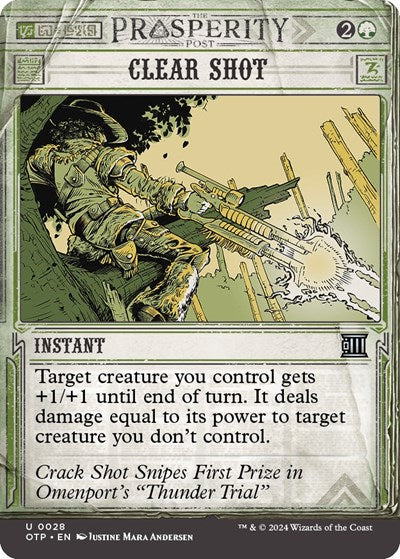 Clear Shot (Outlaws of Thunder Junction: Breaking News) Light Play Foil