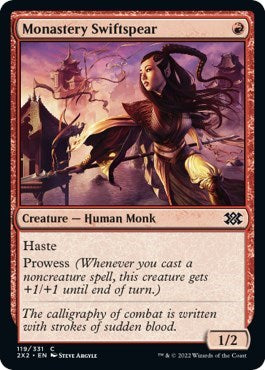 Monastery Swiftspear (Double Masters 2022) Light Play