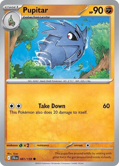 Pupitar (SV09: Journey Together) Light Play Reverse Holofoil