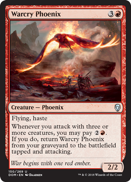 Warcry Phoenix (Dominaria) Light Play