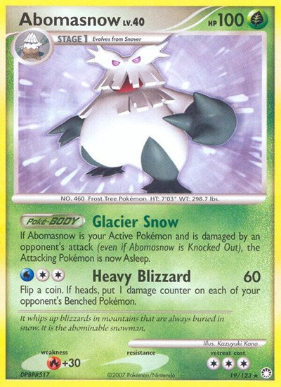 Abomasnow (Mysterious Treasures) Damaged / Poor