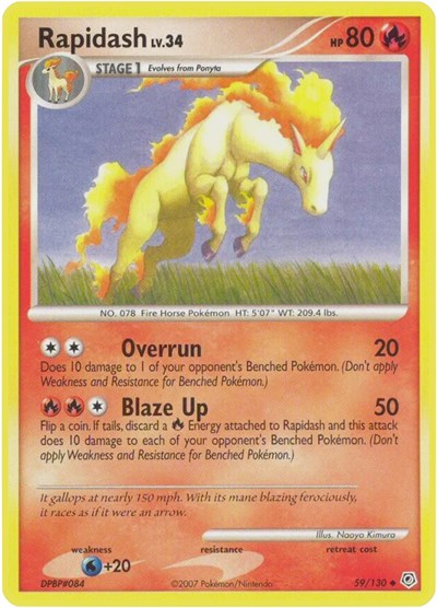 Rapidash (Diamond and Pearl) Medium Play