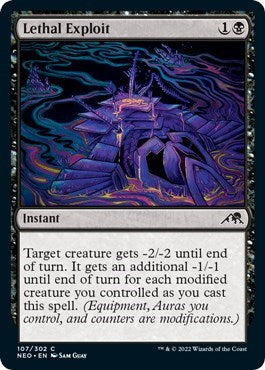 Lethal Exploit (Kamigawa: Neon Dynasty) Light Play Foil