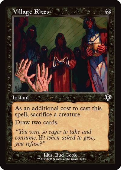 Village Rites (Retro Frame) (Innistrad Remastered) Light Play