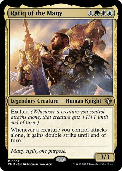 Rafiq of the Many (Commander Masters) Light Play
