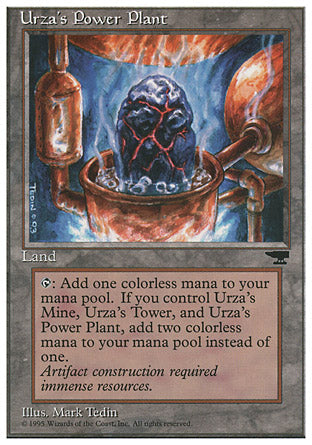 Urza's Power Plant (Pot) (Chronicles) Medium Play
