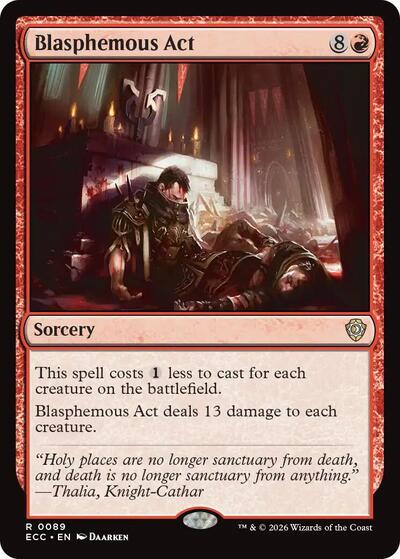 Blasphemous Act (Commander: Lorwyn Eclipsed) Light Play