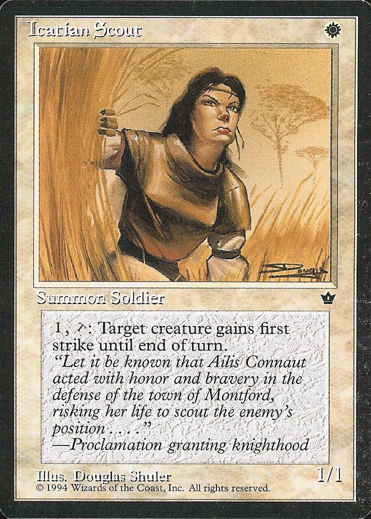 Icatian Scout (Shuler) (Fallen Empires) Light Play