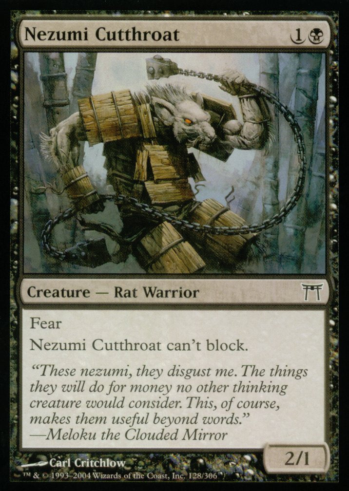 Nezumi Cutthroat (Champions of Kamigawa) Light Play