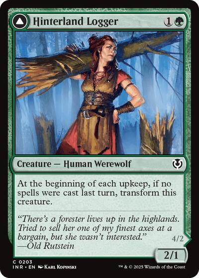 Hinterland Logger (Innistrad Remastered) Light Play Foil