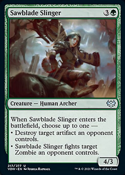Sawblade Slinger (Innistrad: Crimson Vow) Light Play